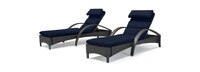 Barcelo™ Outdoor Patio Chaise Lounge Chairs - Navy Blue